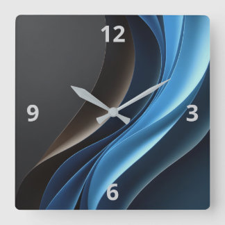 Cuadrado Resumen Elegancia Reloj de Personalizable