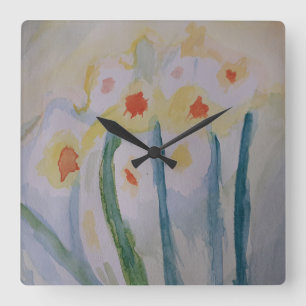 Cuadrado Resumen Reloj de Daffodils