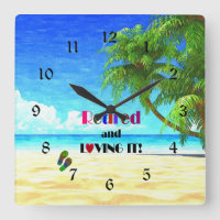 ¡Retirado y Amado! Reloj grande