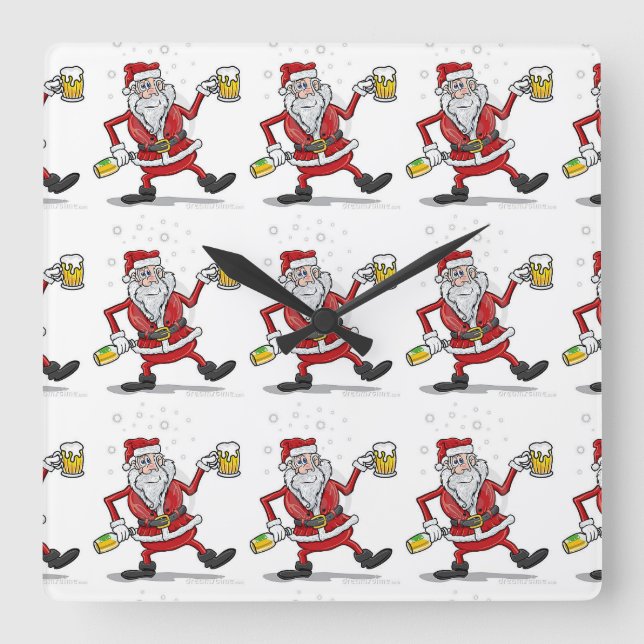 CUADRADO "SANTA BORRACHO" RELOJ (Anverso)