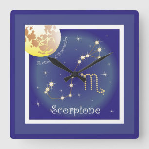 Cuadrado Scorpione 24 al ottobre 22 reloj novembre