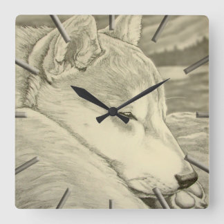Cuadrado Shiba Inu Regalos De Reloj Decoración 柴 犬 礼 Reloj