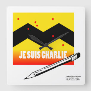 Cuadrado Soy Charlie Yo Soy Charlie Rick London Reloj de Pa