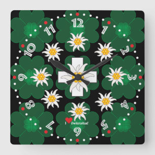 Cuadrado Suiza Suisse Svizzera Svizra Switzerland reloj