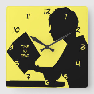 Cuadrado Tiempo de lectura del reloj