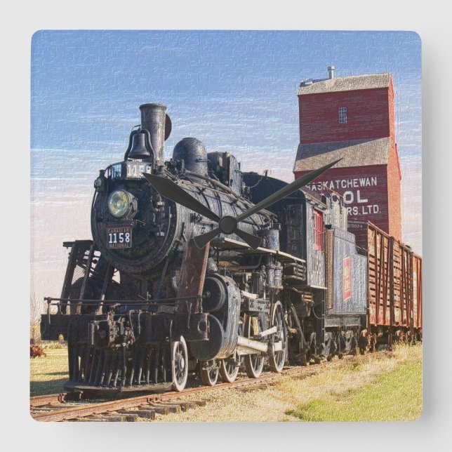 Cuadrado Tren 1 reloj (Anverso)