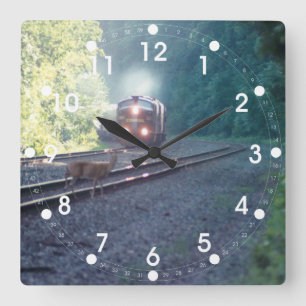 Cuadrado Tren de coche de la oficina de Conrail - reloj de