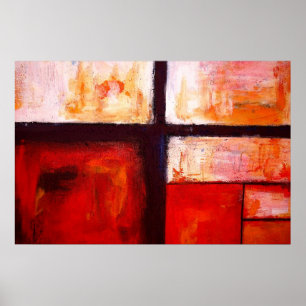 Cuadrados abstractos modernos Posters de arte abst
