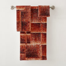 Cuadrados con textura de pared roja oscura y clara