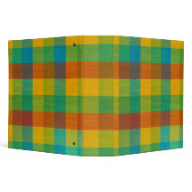 Cuadrados de atardecer - Cuaderno de 3 Anillos de 