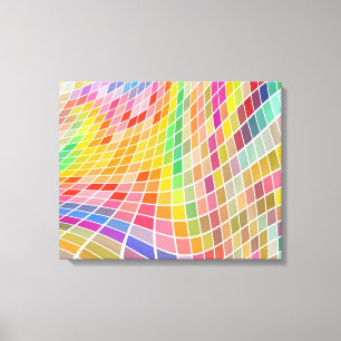 Cuadrados de color Art-Personalizable Lienzo envue