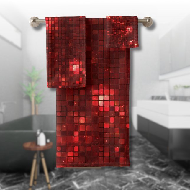 Cuadrados de estilo Disco Rojo Patrón de San Valen (Subido por el creador)