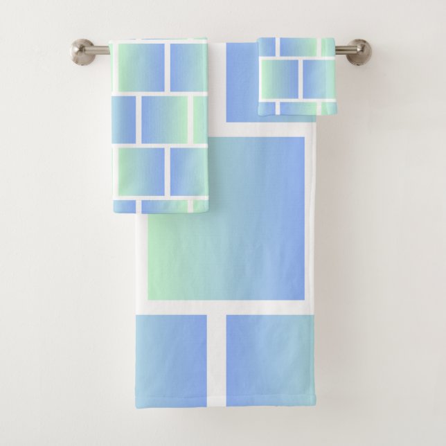 Cuadrados de gradiente azul (In situ)