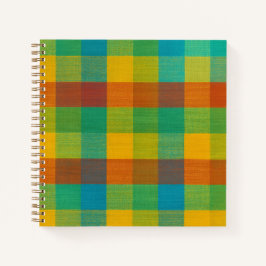 Cuadrados de sol - Cuaderno de espiral de color