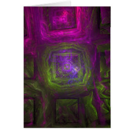 Cuadrados del fractal en púrpura y verde rosados