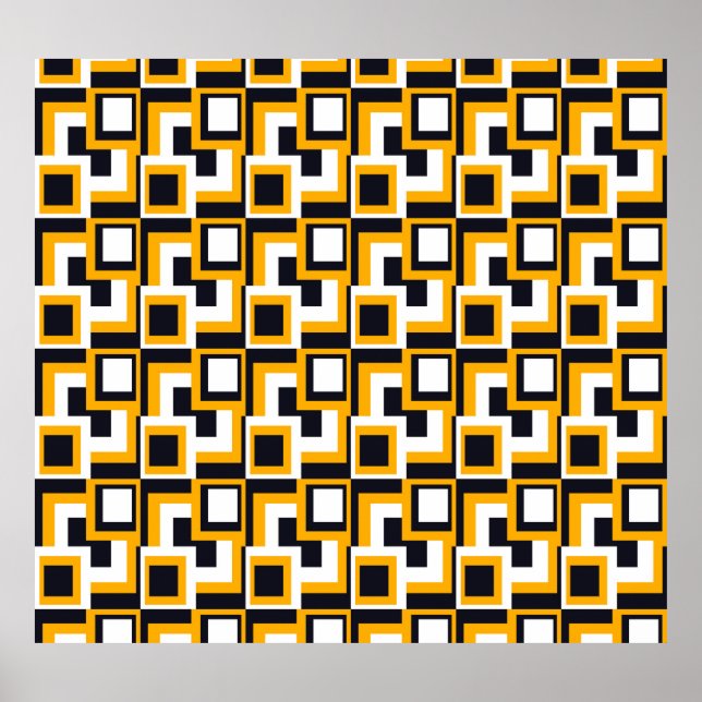 Cuadrados geométricos: impresión sin soldadura (Frente)