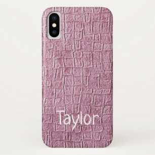 Cuadrados Lilac Textura Imprimir Funda para iPhone