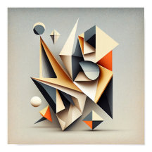 "Cuadrados ’n cosas" - Resumen Poster de arte digi