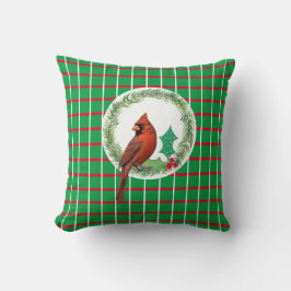 Cuadrados verdes con Cojín decorativo de líneas ro