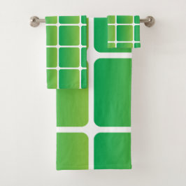 Cuadrados verdes iguales