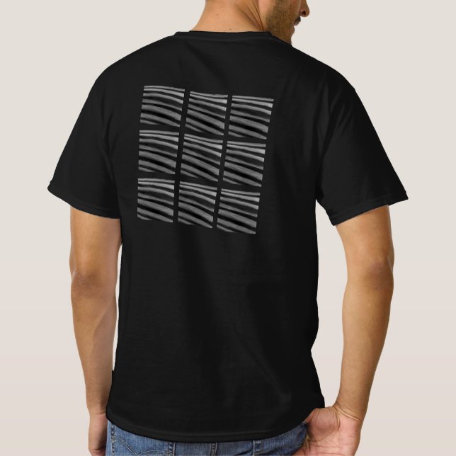 Cuadrados y franjas camisetas (Reverso)