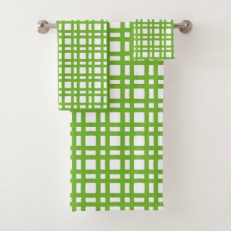 Cuadrícula blanca y verde limón