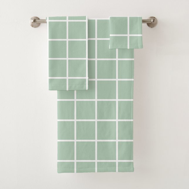Cuadrícula del panel de ventanas, blanca en verde  (In situ)