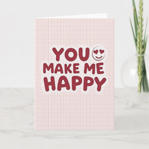 Cuadrícula Feliz Tarjeta Tuyo