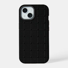 Cuadrícula Geométrica Industrial Carbón Negro Mini