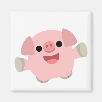 Cuadridículamente Personalizado imán de cerdo