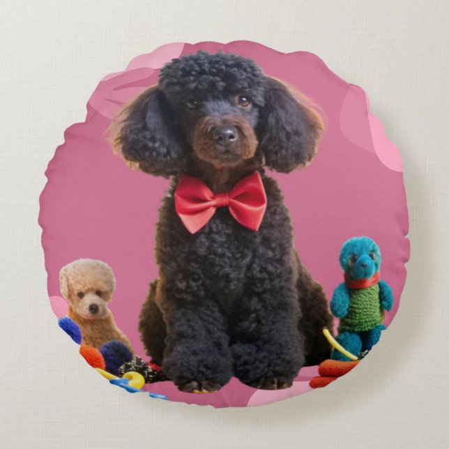 Cuadridita cubierta de Cojín decorativo de caramel (Anverso)