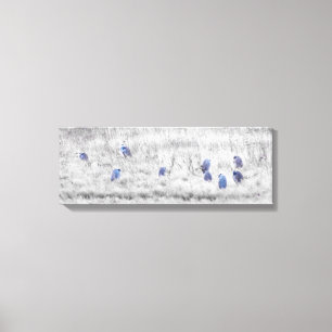 Cuadrilla del arte de la pared de la garza azul