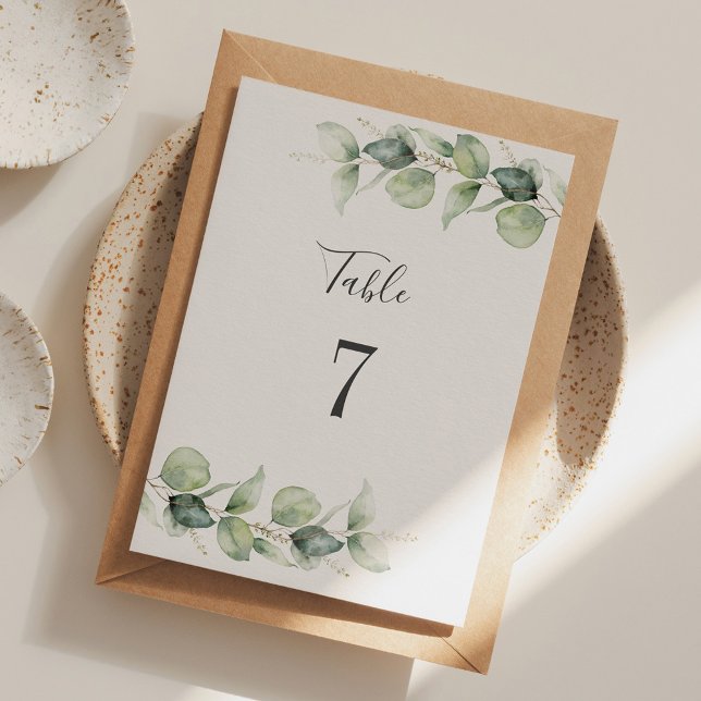 Cuadro de asiento del Boda Eucalyptus Número 7 (Subido por el creador)