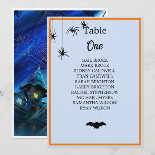 Cuadro de asientos de mesa de Boda de Halloween de