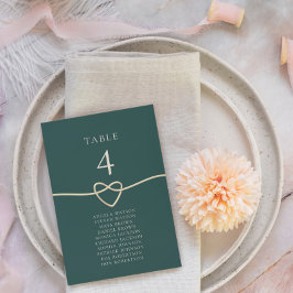 Cuadro de asientos de mesa de Bodas de oro esmeral