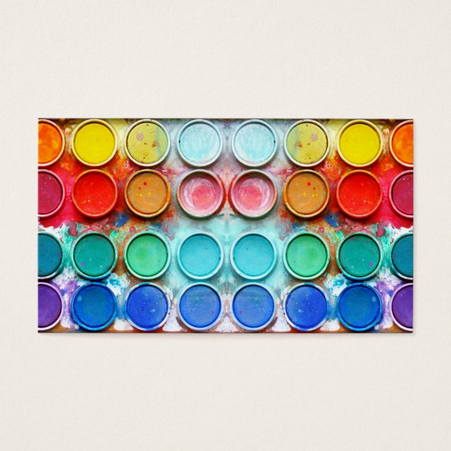 Cuadro de color de pintura divertida (Frente)