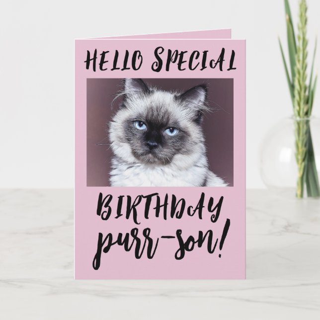 CUADRO DE CUMPLEAÑOS CAT TARJETA DE REUNIÓN SIAMES (Anverso)