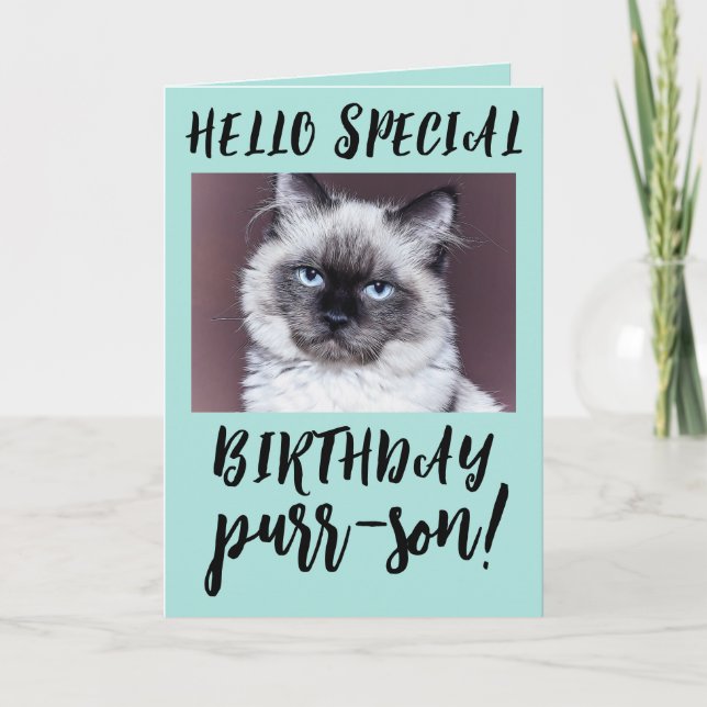 CUADRO DE CUMPLEAÑOS CAT TARJETA DE REUNIÓN SIAMES (Anverso)