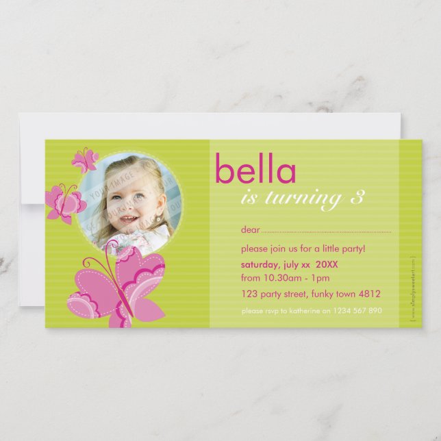 CUADRO DE FOTO DE INVITACIÓN DE CUMPLEAÑOS :: mari (Anverso)