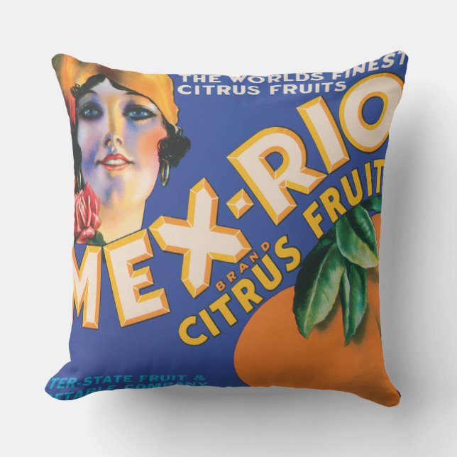 CUADRO DE FRUTA DE VINTAJE Tirar el cojín (Anverso)