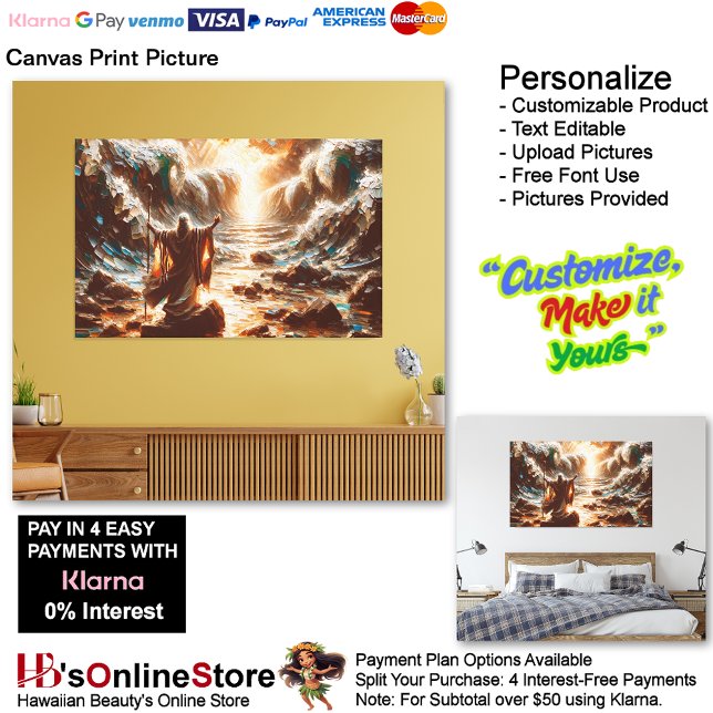 Cuadro de lienzo de Moisés Imagen 7 (Moses Leads His People to Freedom Canvas Print Picture 7.)