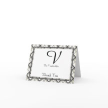 Cuadro Negro y Blanco Agradecimiento de Boda