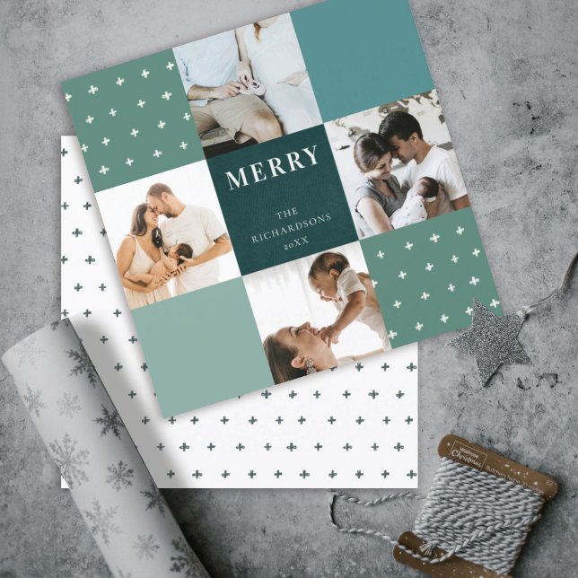 Cuadro verde azul 4 Foto Navidad Merry Christmas (Subido por el creador)