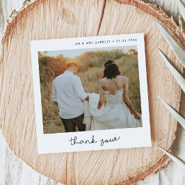 Cuadros bodas de guiones cuadrados Gracias tarjeta