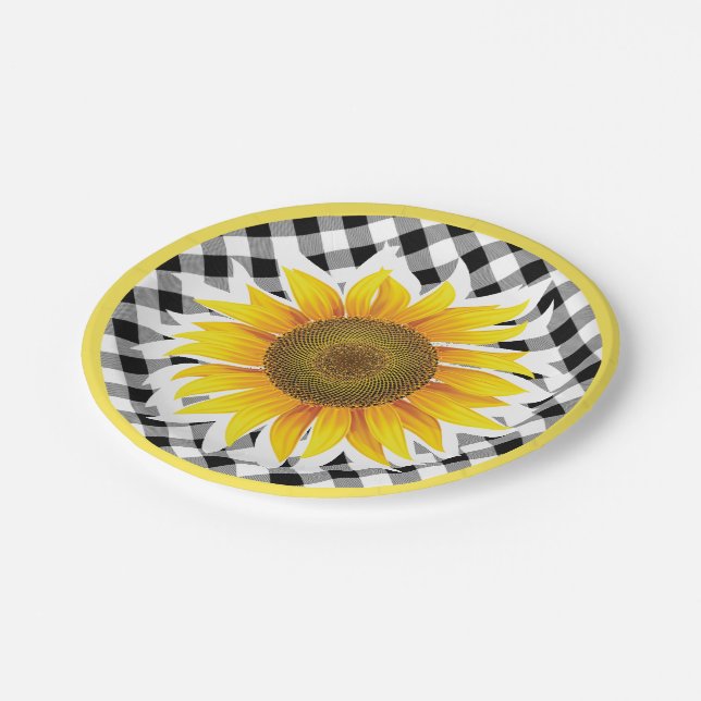 Cuadros con platos de papel de girasol (Angular)