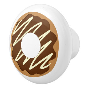Cuadros de diseño de donut cerámica tirador de pom