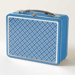 Cuadros de gingham azul básico/azul bebé en diagon