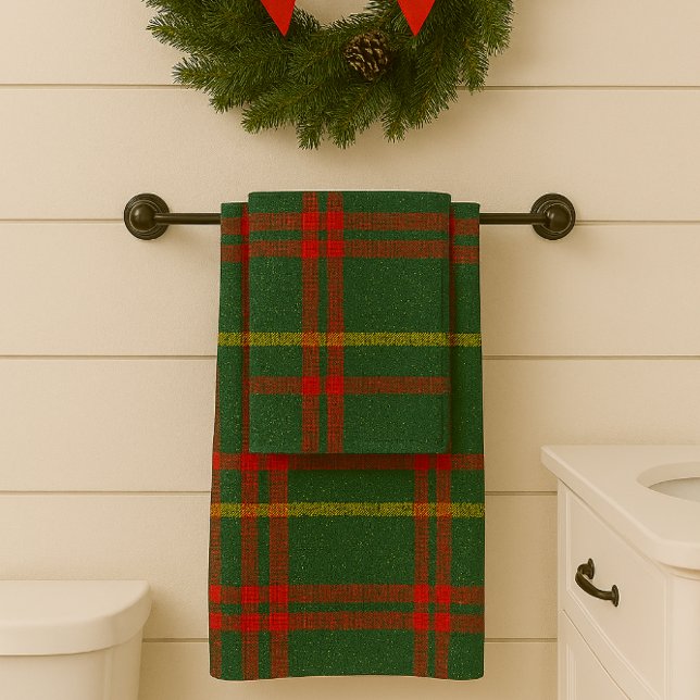 Cuadros de Navidad con destellos de rojo, verde y  (Classic Christmas tartan with touch of gold sparkle  )