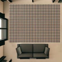 Cuadros de Plaid Búfalo Negro Beige Tostado Rojo C