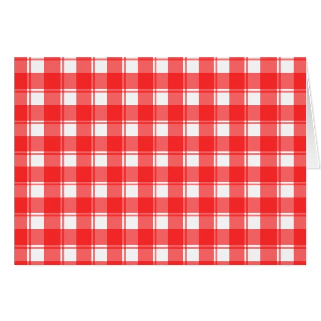 Cuadros de rayas rojas y blancas de campo (Anverso (Horizontal))